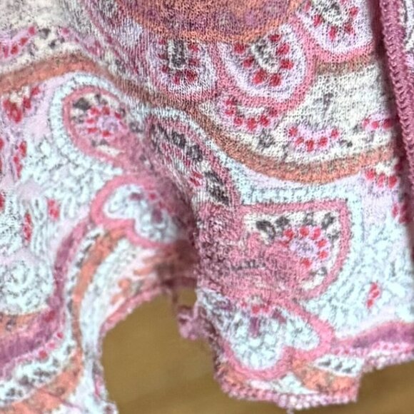 Venezia Jean clothing Co Y2K Babydoll Paisley/Floral Long Split Bell Sleeve - Picture 7 of 9